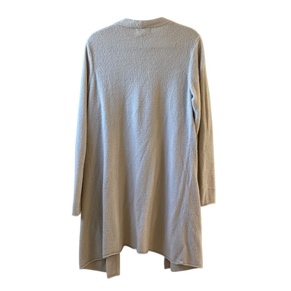 Barefoot Dreams CozyChic Beige Cardigan Long Duster Size Large - Picture 5 of 10